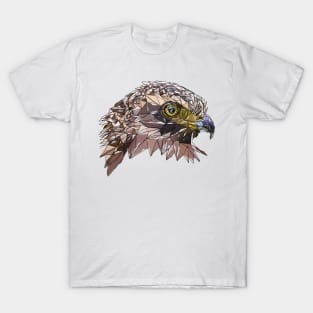 Crested Serpent-eagle watercolor T-Shirt